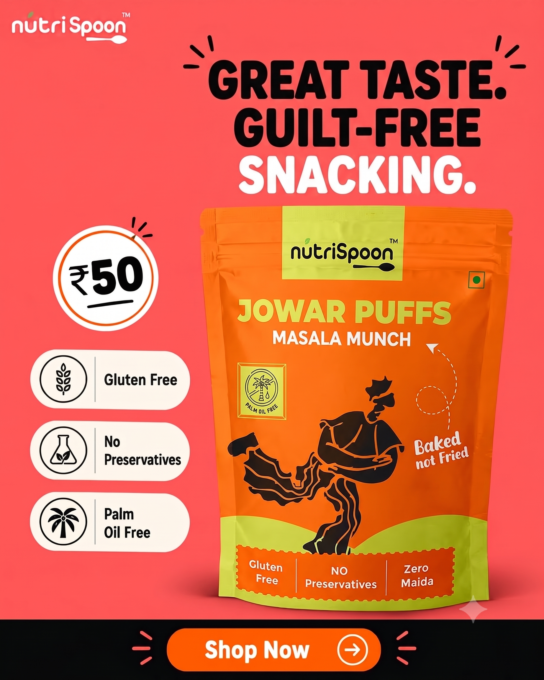 Jowar Masala Puff