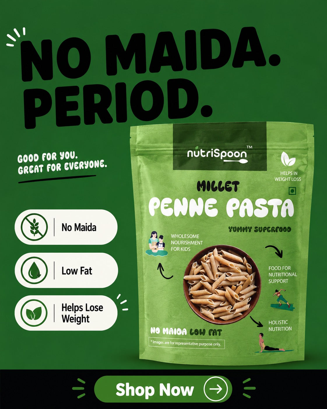 Millet Penne Pasta